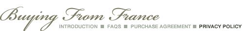 Buying From France